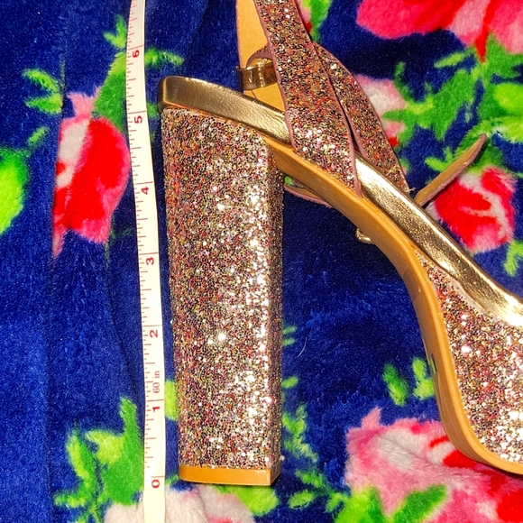 Blush Sparkle Party Pump Heels - Picture 4 of 4